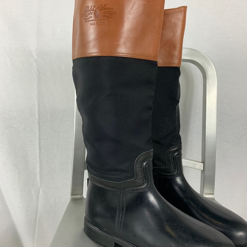 Ralph Lauren riding/rain boot. Women’s 8-8.5